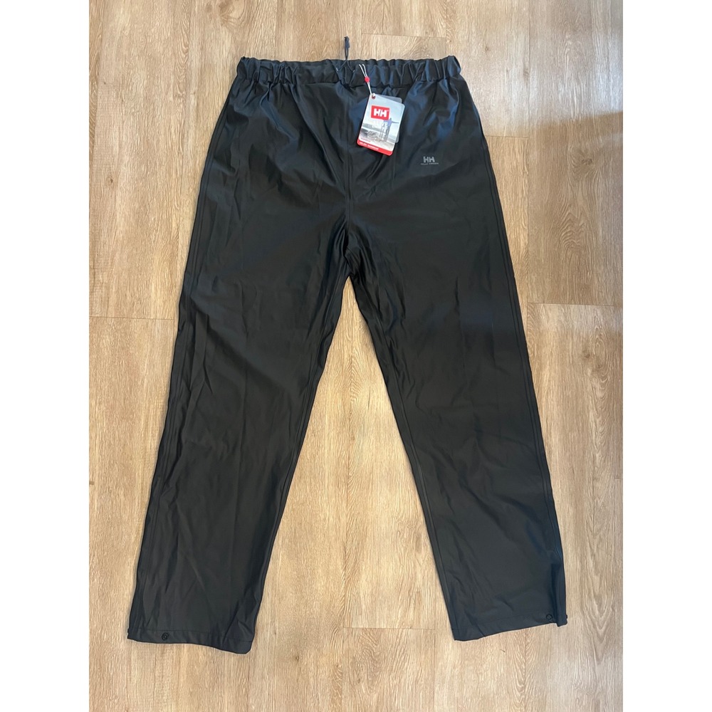 Helly Hansen Voss Rain Pants XL NWT Waterproof Black Outdoor Hiking Workwear